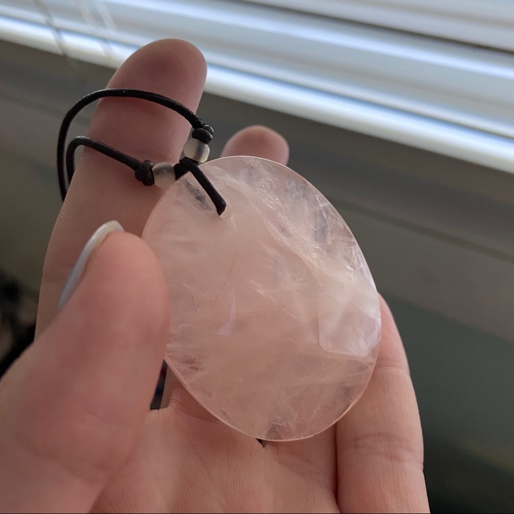 vintage pink gemstone necklace